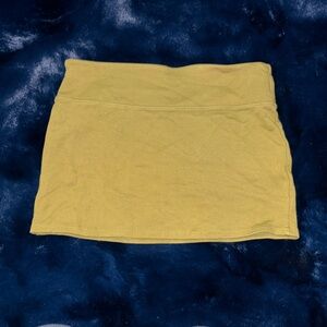 light green mini skirt